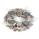 MagicHome Christmas wreath, Advent, blue and white, 30 cm