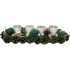 Ikebana MagicHome Christmas, Advent, Green, 45x15x9 cm