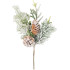 MagicHome Christmas twig, with pine cones, snowy, 30 cm