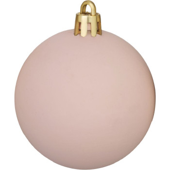 MagicHome Christmas Balls, set, 20 pcs, pink, mix, for Christmas tree, 6 cm