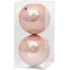 MagicHome jõulupall, 2 tk, roosa, jõulupuule, 12 cm