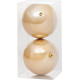 MagicHome Christmas Balls, 2 pcs, gold, for Christmas tree, 12 cm