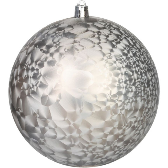 MagicHome Christmas Ball, 2 pcs, taupe, for Christmas tree, 12 cm