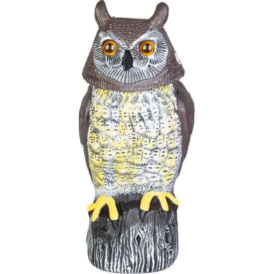 Strend Pro Bird Scarer, сова, солнечная батарея, USB, поворотная голова, звук, светящиеся глаза
