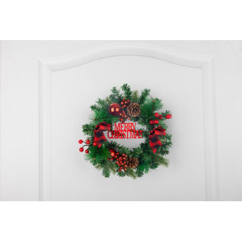 MagicHome Christmas decoration, wreath, diameter 25 cm