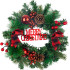 MagicHome Christmas decoration, wreath, diameter 25 cm
