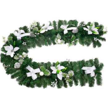 MagicHome Christmas decoration, garland, white, 200 cm