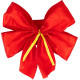 Decoration MagicHome Christmas, bow, red, ball. 2pcs, 13 x 16 cm