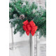 Decoration MagicHome Christmas, bow, red, ball. 2pcs, 13 x 16 cm
