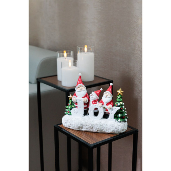 MagicHome Рождественское украшение, Санта ДЖОЙ, 11x24.5x19.5 см