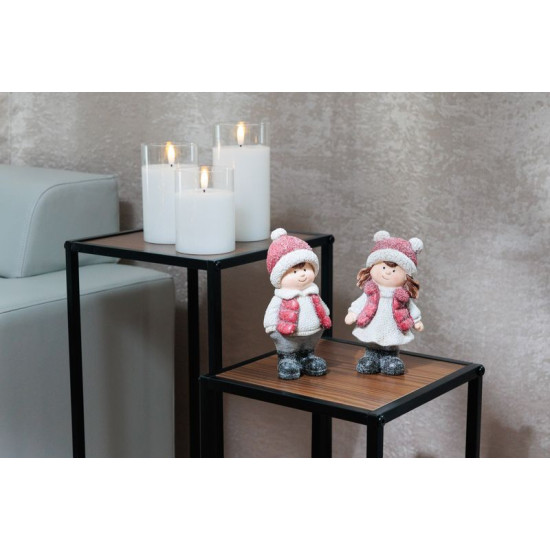 MagicHome Christmas Decoration, Girl, 5.5x9x15.5 cm
