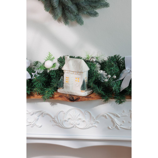 MagicHome Рождественское украшение, Дом, LED, 9x15x17 см