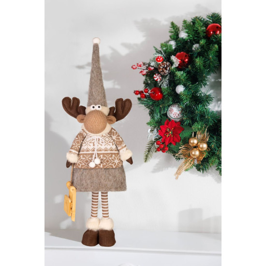 Украшение MagicHome Christmas, Северный олень, Девочка, 13x21x53 см