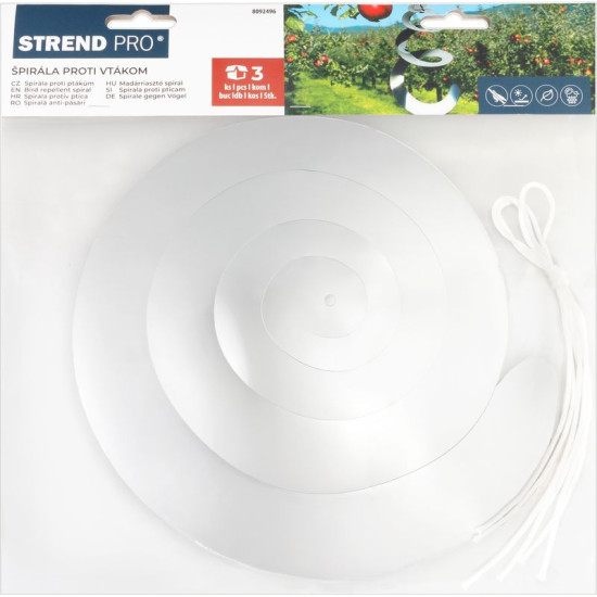 Отпугиватель птиц Strend Pro, спираль,  3 штуки
