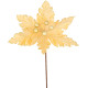 Цветок MagicHome Christmas, Poinsettia, золотистый, 30 см, размер цветка: 20,5 см