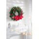 MagicHome Christmas Flower, Poinssetia, Red, 24 cm, Flower Size: 24 cm