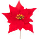 MagicHome Christmas Flower, Poinssetia, Red, 24 cm, Flower Size: 24 cm