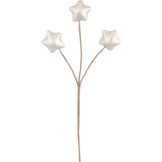 MagicHome Christmas, Tähed, Valge, 8.5 cm