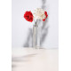 MagicHome Christmas Flower, Rose, Red, 17 cm, Flower Size: 9 cm
