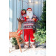 MagicHome Christmas decoration, Santa, with sweater, 120 cm
