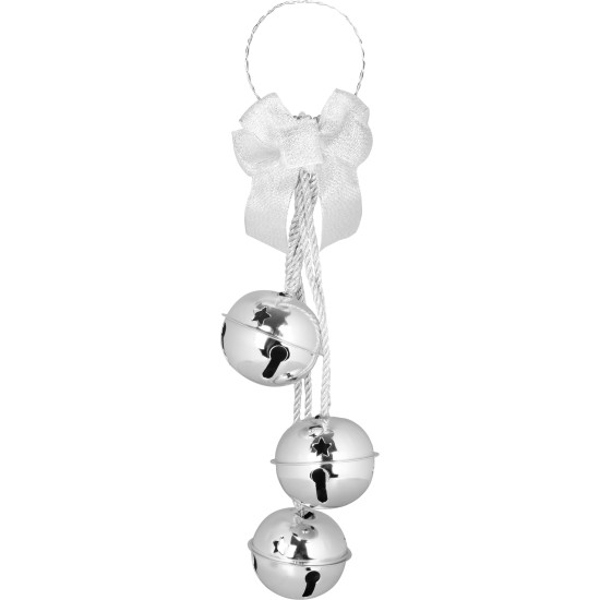 Decoration Doorbells, silver, 14x14x46 cm