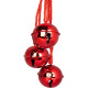 Decoration Doorbells, red, 14x14x46 cm