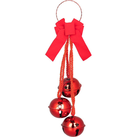 Decoration Doorbells, red, 14x14x46 cm
