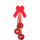 Decoration Doorbells, red, 14x14x46 cm