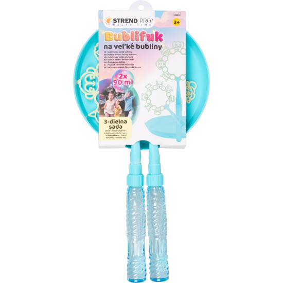 Strend Pro Bubble Blower, for large bubbles, 3-piece set, 2x 90 ml