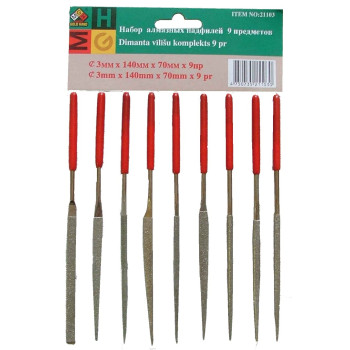 Diamond needle file set 9pcs 14