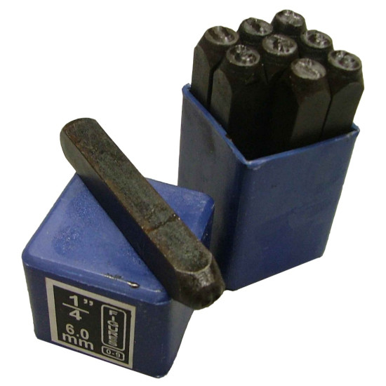 Number punch set 6mm
