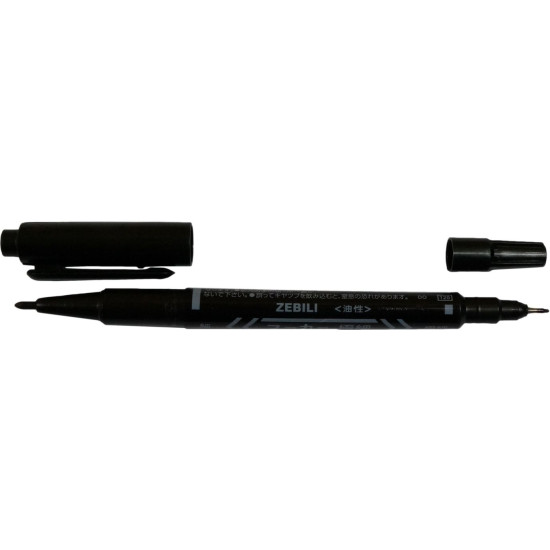 Marker 2-poolne must 0,7mm/1,5mm