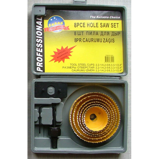 Hole saw 8pcs 2"-4"