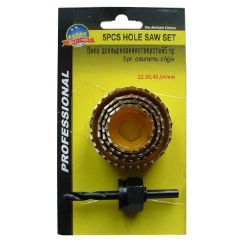 Hole saw set 5pcs