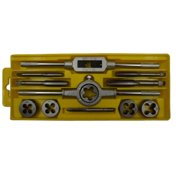 Tap and die set 12 pcs