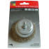 Cup brush 75mm brass w/shank