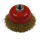 Cup brush 65mm brass flex