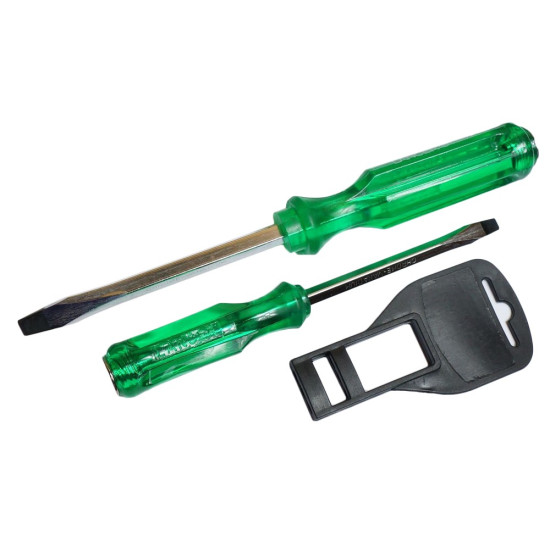 Screwdriver SL 6*6" transp.