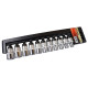 Socket set 10-22mm 11pcs