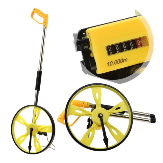Mechanical measuring wheel - odometer with bag