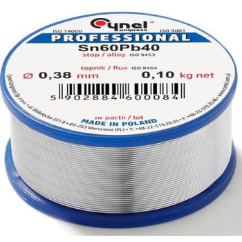 Tin for copper soldering Ø2.5mm Sn97%Cu3% 250g Cynel