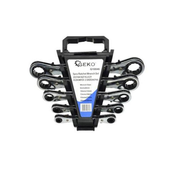 Set of spanners with ratchet 6-22mm 5mm.