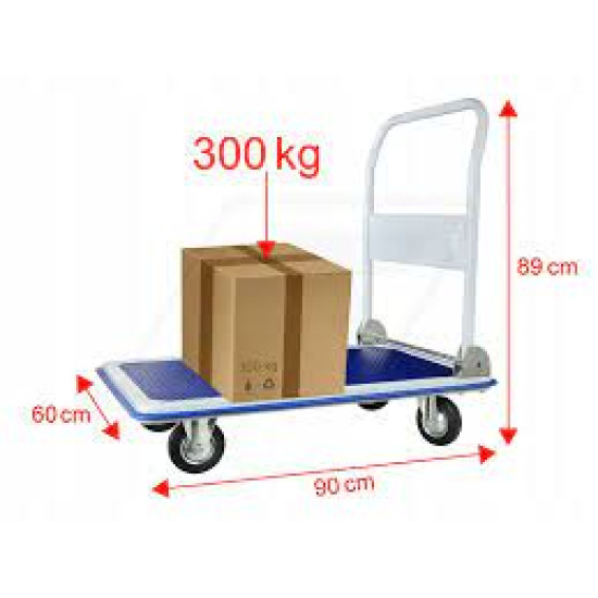 4 rattaga käru 60 * 90cm 300kg