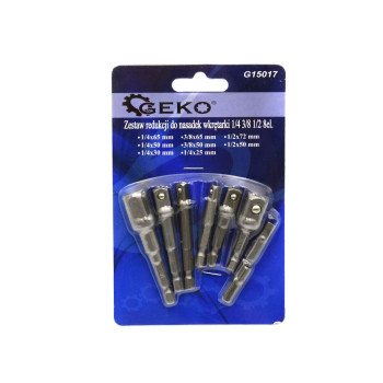 Set of adapters for Sockets 1/4'' 3/8'' 1/2'' 8pr