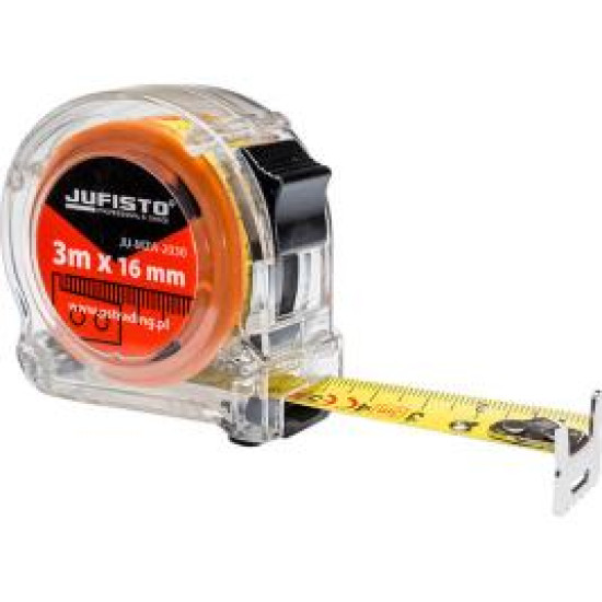 Transparent tape measure 8mx25mm