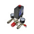 Safety valve with reducer, 2 pressure gauges