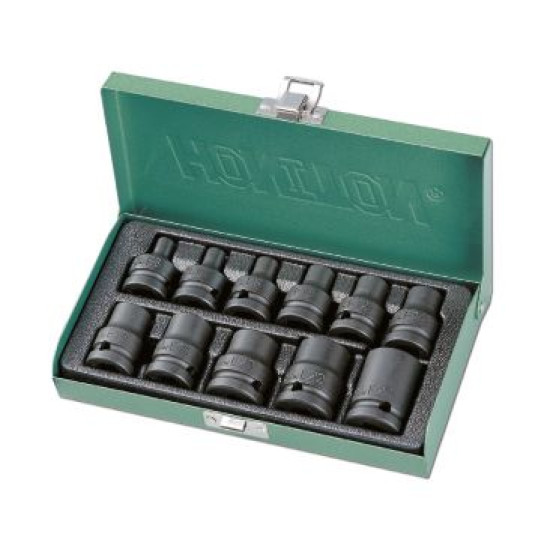 Impact socket set E6-E24 1/2"; 11 Ave. Honiton Impact socket set E6-E24 1/2"; 11 Ave. Honiton
