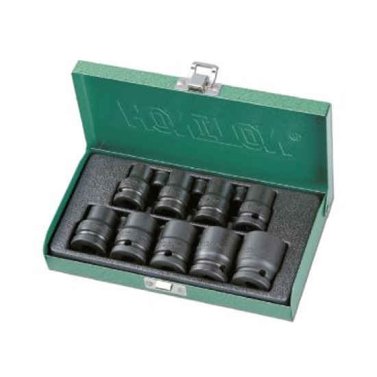 Set of impact sockets 10-22mm 1/2"; 9pr Honiton