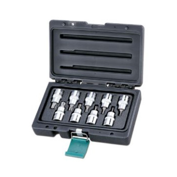 Set of sockets Torx T20-T60 55mm 1/2"; 9 pcs. Honiton