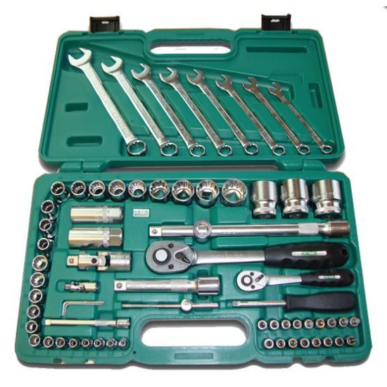 Set of Sockets and tools 1/4 and 1/2 68pr Honiton